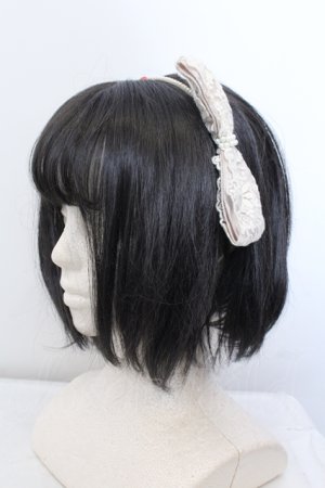 画像: MIHO MATSUDA / ななめリボンカチューシャ  シロ O-25-05-14-085-GO-AC-OW-OS