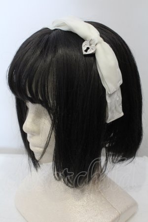 画像: Angelic Pretty / Bell Heartカチューシャ  オフシロ O-25-05-14-012-AP-AC-IG-OS