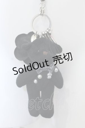 画像: INGEBORG / くまストラップネックレス  クロ O-25-05-14-013-LO-AC-OW-OS