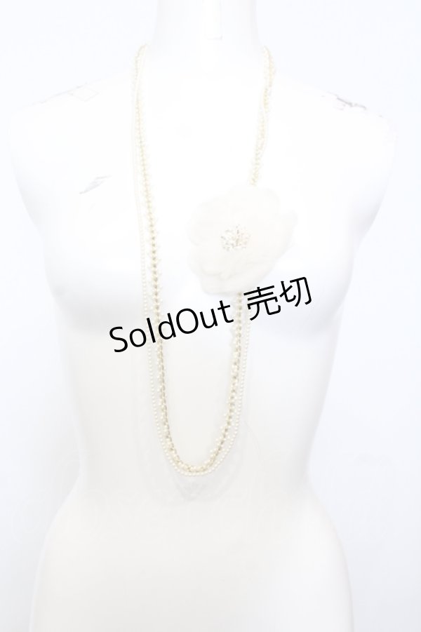 画像2: INGEBORG / フラワーコサージュ多連ネックレス  ゴールド O-25-05-14-015-LO-AC-OW-OS (2)