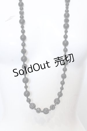 画像: INGEBORG / ビーズネックレス  クロ O-25-05-14-016-LO-AC-OW-OS