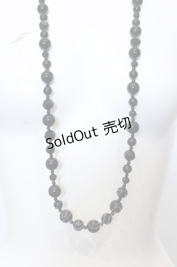 画像1: INGEBORG / ビーズネックレス  クロ O-25-05-14-016-LO-AC-OW-OS (1)