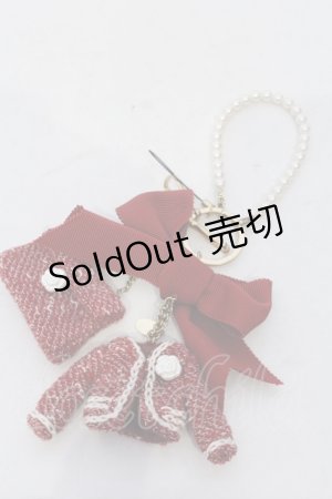 画像: INGEBORG / シグネチャーモチーフバッグチャーム  アカ O-25-05-14-027-LO-ZA-IG-OS