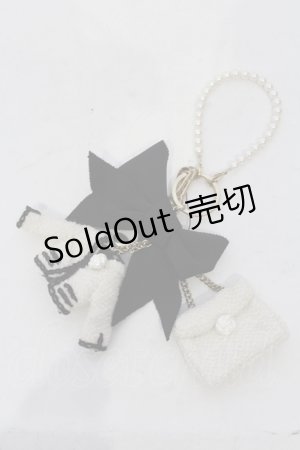 画像: INGEBORG / シグネチャーモチーフバッグチャーム  シロ O-25-05-14-028-LO-ZA-IG-OS