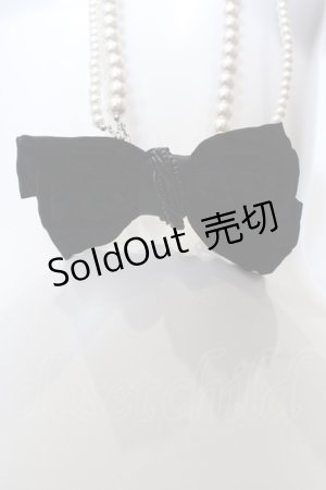 画像: INGEBORG / 多重パールリボンネックレス  クロ×パール O-25-05-14-029-LO-AC-IG-OS