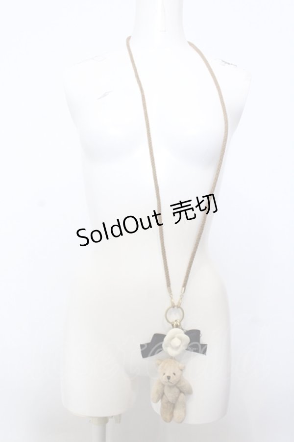 画像2: INGEBORG / くまストラップネックレス  ブラウン O-25-05-14-032-LO-AC-IG-OS (2)