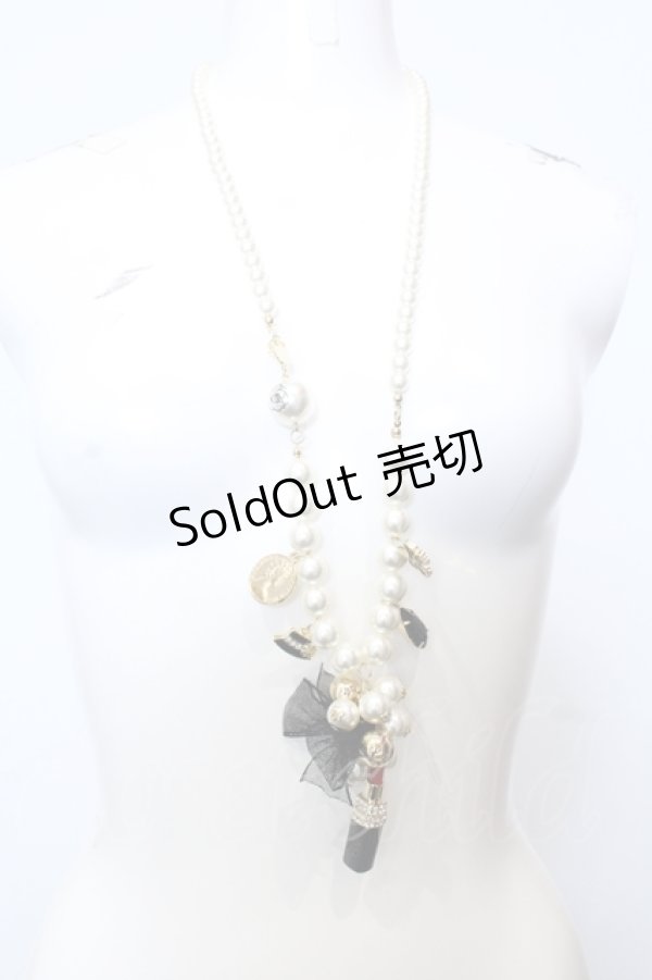 画像2: INGEBORG / シグネチャーモチーフパールロングネックレス  パール×ゴールド O-25-05-14-036-LO-AC-IG-ZT006 (2)