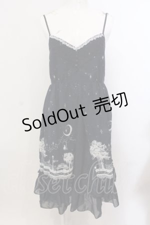画像: axes femme / ムーンキャットキャミワンピ  ネイビ O-25-05-15-032-AX-OP-IG-OS