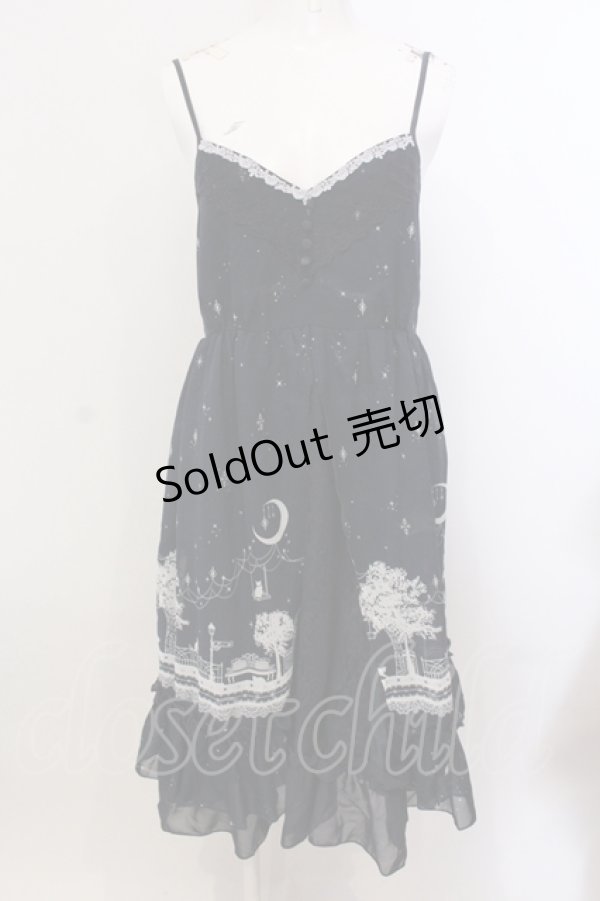 画像1: axes femme / ムーンキャットキャミワンピ  ネイビ O-25-05-15-032-AX-OP-IG-OS (1)