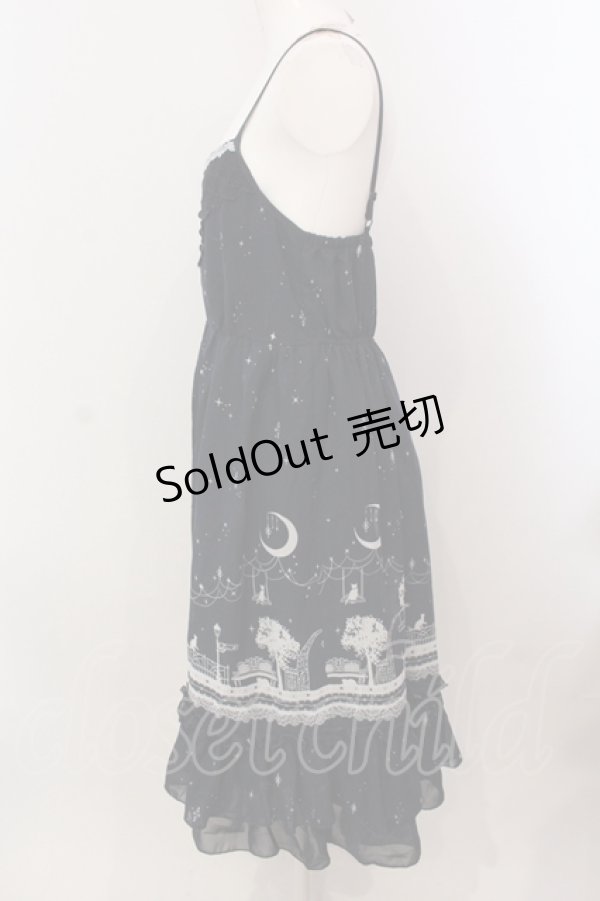 画像3: axes femme / ムーンキャットキャミワンピ  ネイビ O-25-05-15-032-AX-OP-IG-OS (3)