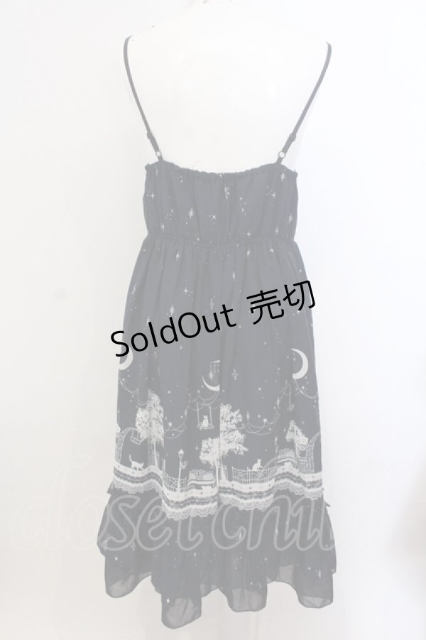 画像4: axes femme / ムーンキャットキャミワンピ  ネイビ O-25-05-15-032-AX-OP-IG-OS (4)