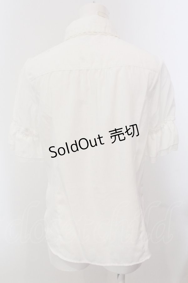 画像3: axes femme POETIQUE / ストーンボタンブラウス  オフシロ O-25-05-15-037-AX-BL-IG-OS (3)