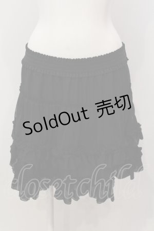 画像: axes femme / ティアードミニスカート M クロ O-25-05-15-039-AX-SK-IG-OS