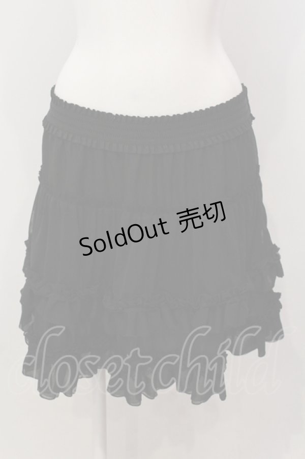 画像1: axes femme / ティアードミニスカート M クロ O-25-05-15-039-AX-SK-IG-OS (1)