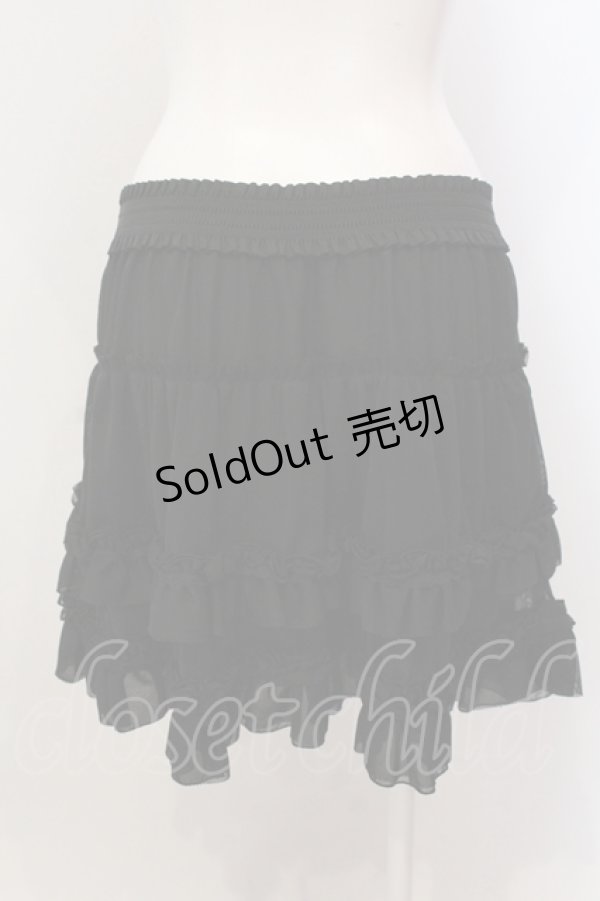 画像2: axes femme / ティアードミニスカート M クロ O-25-05-15-039-AX-SK-IG-OS (2)