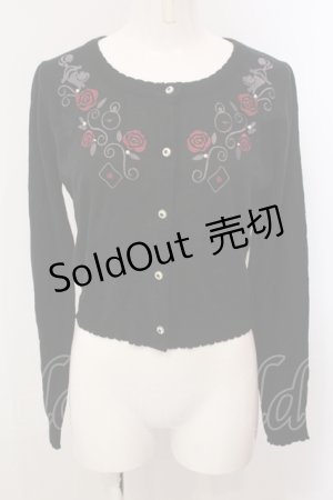 画像: axes femme POETIQUE / 不思議の国のアリス/カーディガン M クロ O-25-05-15-042-AX-TO-IG-OS
