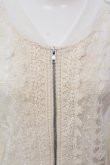 画像2: axes femme / チュール刺繍シースルージャケット M アイボリー O-25-05-15-043-AX-TO-IG-OS (2)