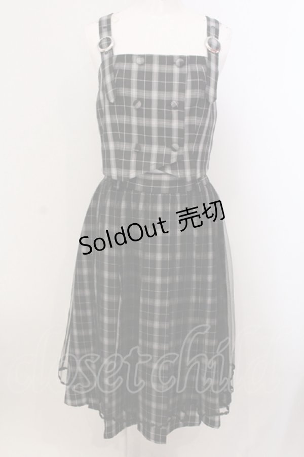 画像1: axes femme POETIQUE / チェックセットアップ M クロ O-25-05-15-061-AX-OP-OW-OS (1)