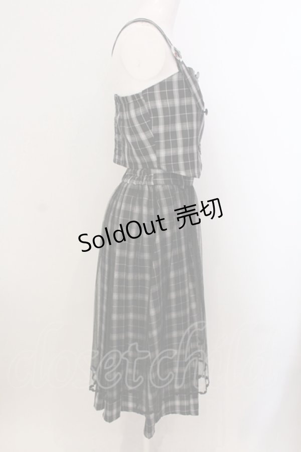 画像2: axes femme POETIQUE / チェックセットアップ M クロ O-25-05-15-061-AX-OP-OW-OS (2)