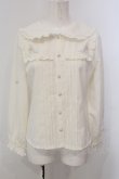 画像1: axes femme POETIQUE / ウサギ刺繍ブラウス M キナリ O-25-05-15-062-AX-BL-OW-OS (1)