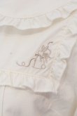 画像2: axes femme POETIQUE / ウサギ刺繍ブラウス M キナリ O-25-05-15-062-AX-BL-OW-OS (2)
