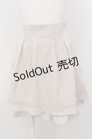 画像: axes femme / ハイウエストフレアタックスカート F キナリ　 O-25-05-15-063-AX-SK-OW-ZI
