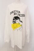 画像1: Candy Stripper / FOREVER MY FRIENDS L/S Tシャツ 2 ホワイト O-25-05-15-081-PU-TS-YM-OS (1)