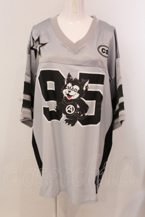 画像1: Candy Stripper / CHAOS KITTEN NUMBERING トップス 2 グレー O-25-05-15-082-PU-TS-YM-OS (1)