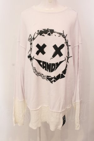 画像: Candy Stripper / MEDLEY SMILE WAFFLE トップス 2 ホワイト O-25-05-15-083-PU-TS-YM-OS