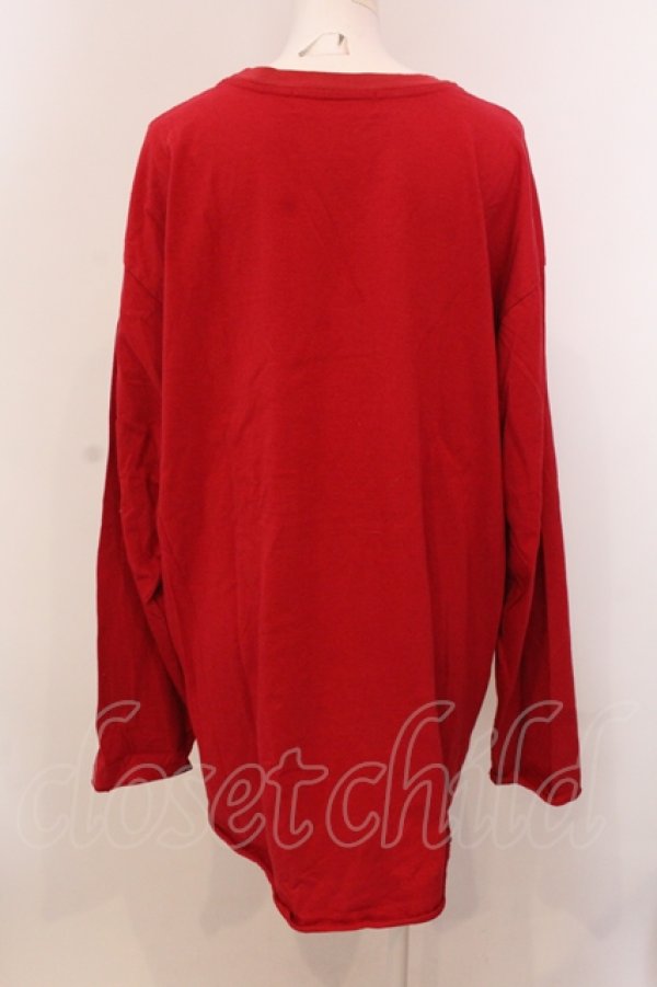 画像3: Candy Stripper / ALWAYS SICK L/S カットソー 2 レッド O-25-05-15-084-PU-TS-YM-OS (3)