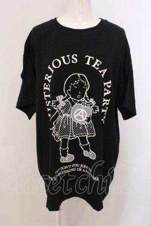 画像: Candy Stripper / MISTERIOUS TEA PARTY BIG Tシャツ 2 ブラック O-25-05-15-086-PU-TS-YM-OS