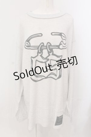 画像: Candy Stripper / SAFETY PIN WAFFLE トップス 2 オフホワイト O-25-05-15-090-PU-TO-YM-ZY