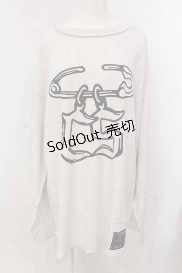 画像1: Candy Stripper / SAFETY PIN WAFFLE トップス 2 オフホワイト O-25-05-15-090-PU-TO-YM-ZY (1)