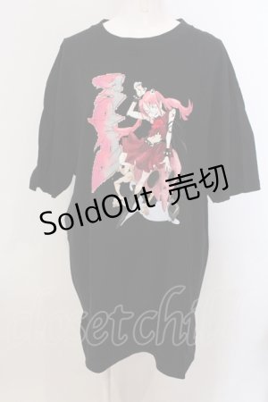 画像: Candy Stripper / 【ROMPUS×JUN INAGAWA】ROMPUSちゃんは半袖で今日も行く Tシャツ 3 ブラック O-25-05-15-093-PU-TS-YM-OS