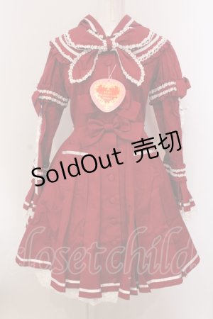 画像: BABY,THE STARS SHINE BRIGHT / 赤ずきんコートワンピース  えんじ O-25-05-15-010-BA-OP-OW-OS
