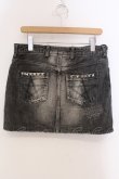 画像2: Candy Stripper / DESTOROY DENIM スカート  グレー O-25-05-15-094-PU-SK-YM-OS (2)