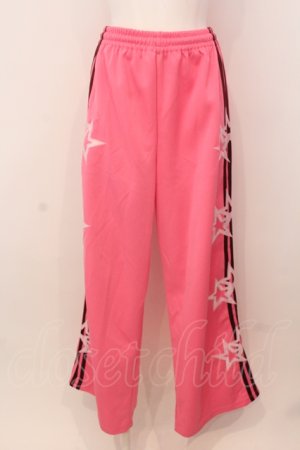 画像: Candy Stripper / OVERLAPPING STARS TRACK パンツ 2 ピンク O-25-05-15-002-PU-PA-YM-OS