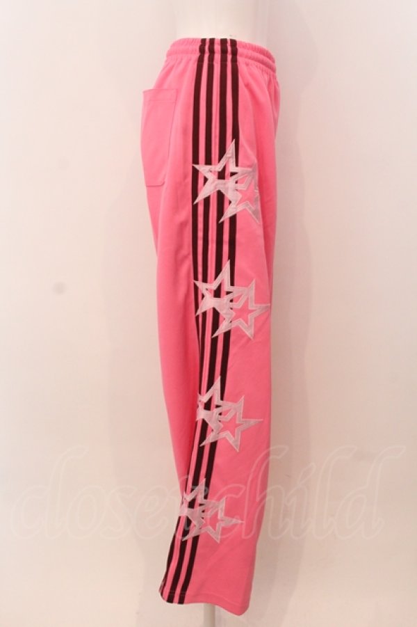 画像2: Candy Stripper / OVERLAPPING STARS TRACK パンツ 2 ピンク O-25-05-15-002-PU-PA-YM-OS (2)