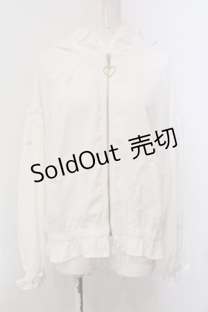 画像: Secret Honey / うさ耳シフォンパーカー  シロ O-25-05-15-020-CA-TO-OW-OS