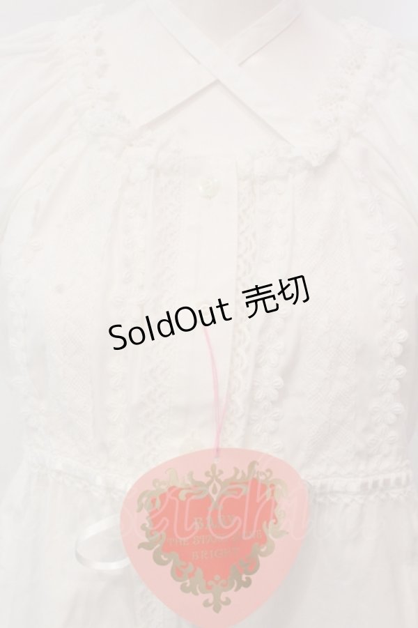 画像2: BABY,THE STARS SHINE BRIGHT / Innocent Ribbon Laceブラウス  シロ O-25-05-15-022-BA-BL-OW-OS (2)