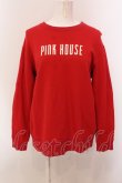 画像1: PINK HOUSE / ロゴプリントトレーナー  アカ O-25-05-15-023-LO-TO-OW-OS (1)