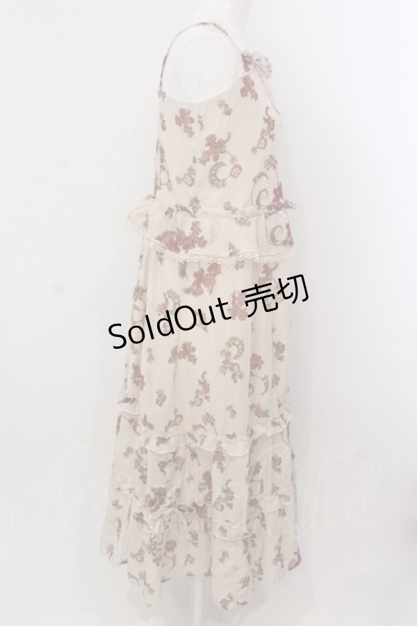 画像3: axes femme / ミュシャ キャミソールワンピース  アイボリー O-25-05-15-024-AX-OP-IG-OS (3)