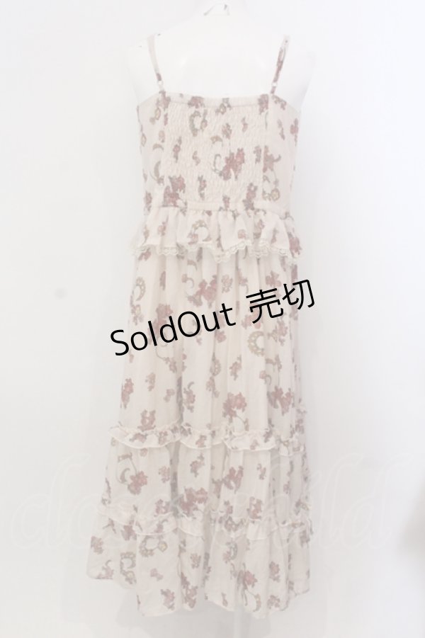 画像4: axes femme / ミュシャ キャミソールワンピース  アイボリー O-25-05-15-024-AX-OP-IG-OS (4)