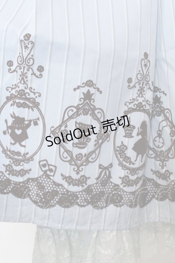 画像3: axes femme / フロッキーptレジメ柄ワンピース(Disney) M サックス O-25-05-17-036-AX-OP-OW-OS (3)