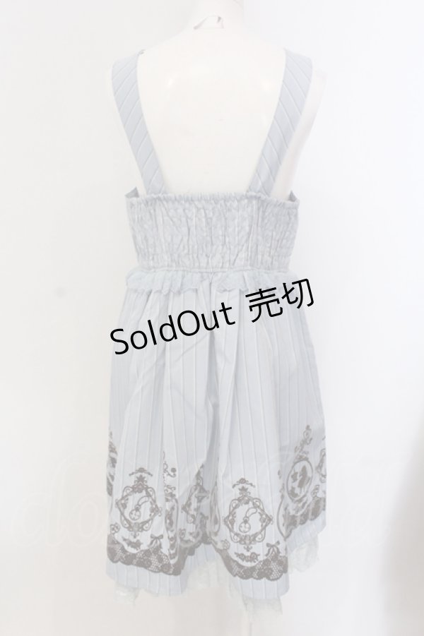 画像4: axes femme / フロッキーptレジメ柄ワンピース(Disney) M サックス O-25-05-17-036-AX-OP-OW-OS (4)