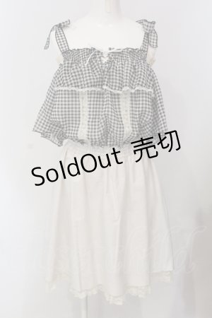 画像: axes femme / オフショルドッキングワンピース M クロ×キナリ O-25-05-17-043-AX-OP-OW-OS