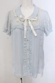 画像1: axes femme / レース襟付きブラウス M サックス O-25-05-17-056-AX-BL-OW-OS (1)