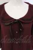 画像2: axes femme / 丸襟タックチュニック M ワイン O-25-05-17-059-AX-TO-OW-OS (2)