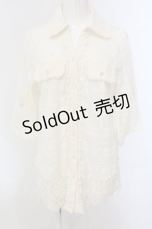 画像: axes femme / シアーチェックシャツ M キナリ O-25-05-17-070-AX-BL-OW-OS