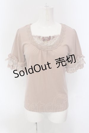 画像: axes femme / 薔薇モチーフインナープルオーバー M ピンク O-25-05-17-073-AX-TO-OW-OS